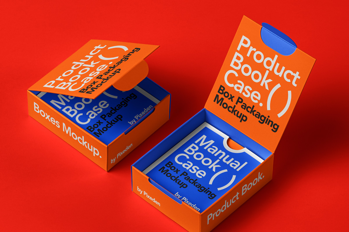 Book Packaging Mockup Procreate