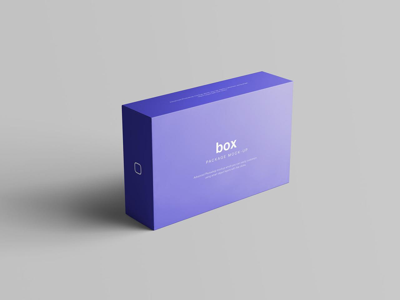 Box Packaging Mockup Poster Street