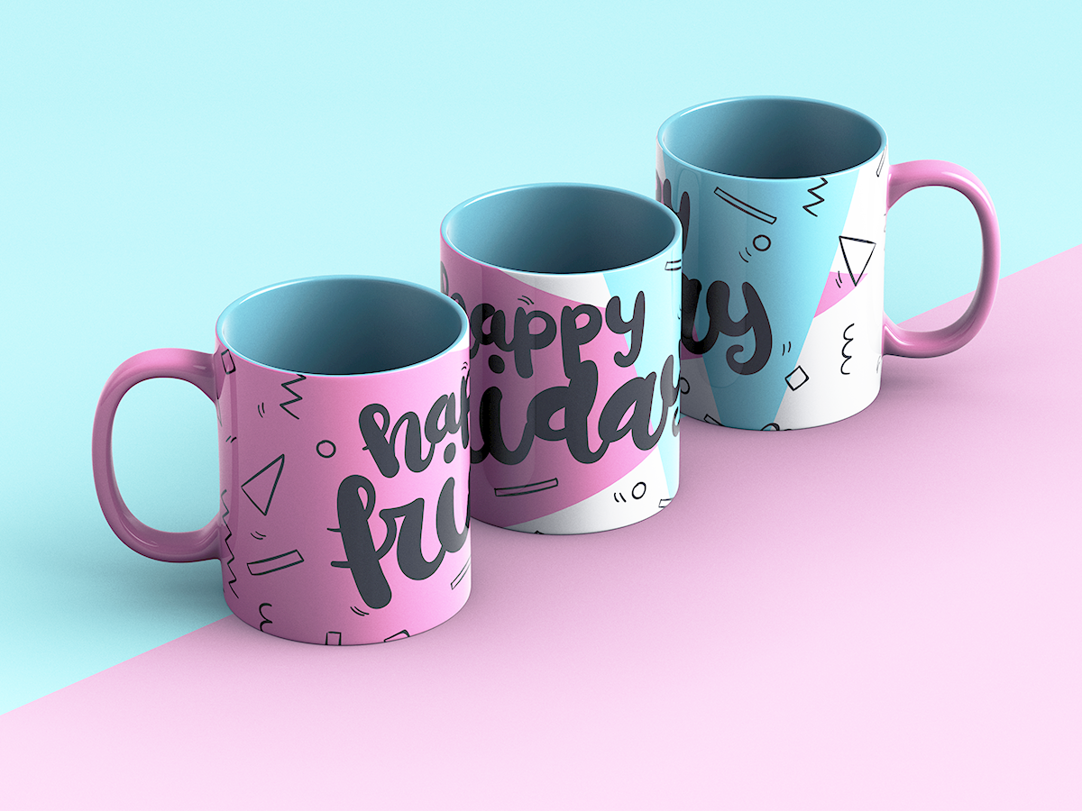 Full Wrap Mug Mockup Free