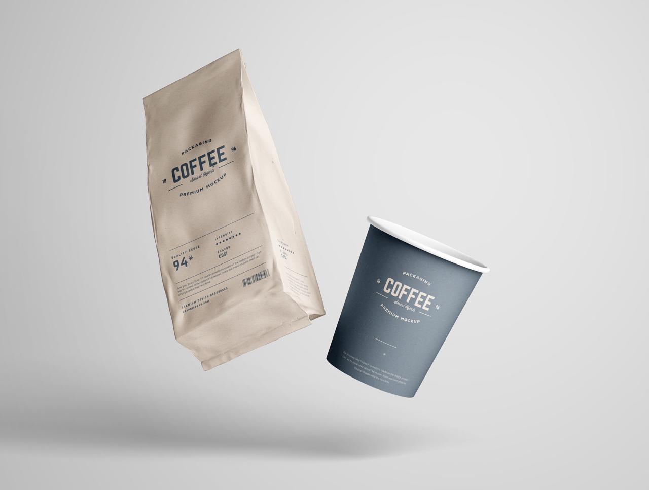 Mockup Coffee Packaging