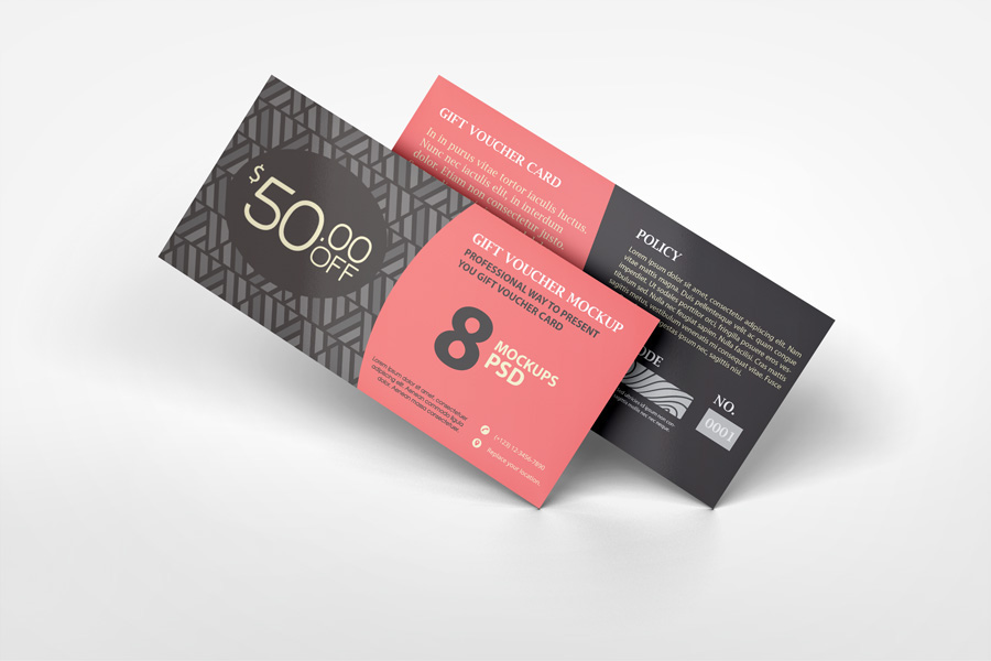 Gift Voucher Mockup