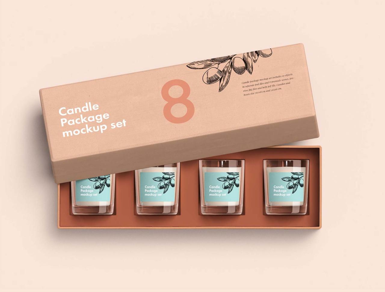 Candle Package Mockup Free