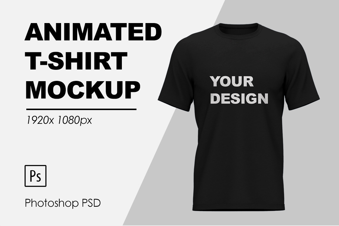 T Shirt Animated Mockup Free Download