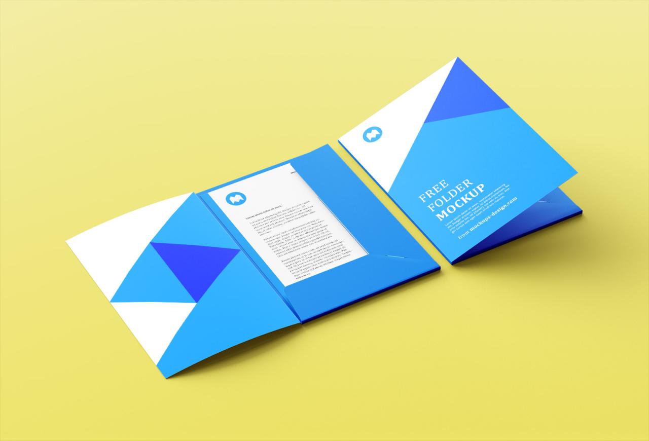 Folder Mockup Psd