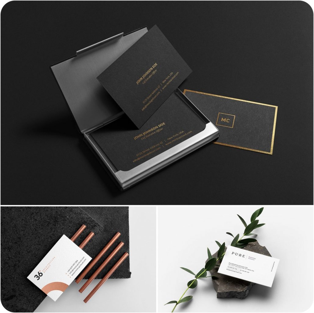 Business Card Magnetic Web Design Mockup Free