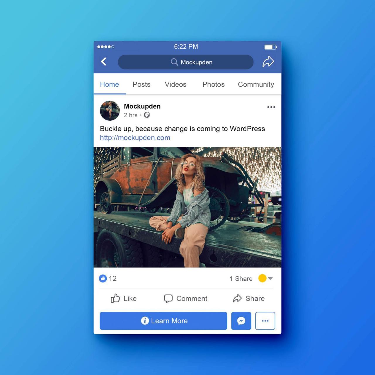 Free Facebook Mockup