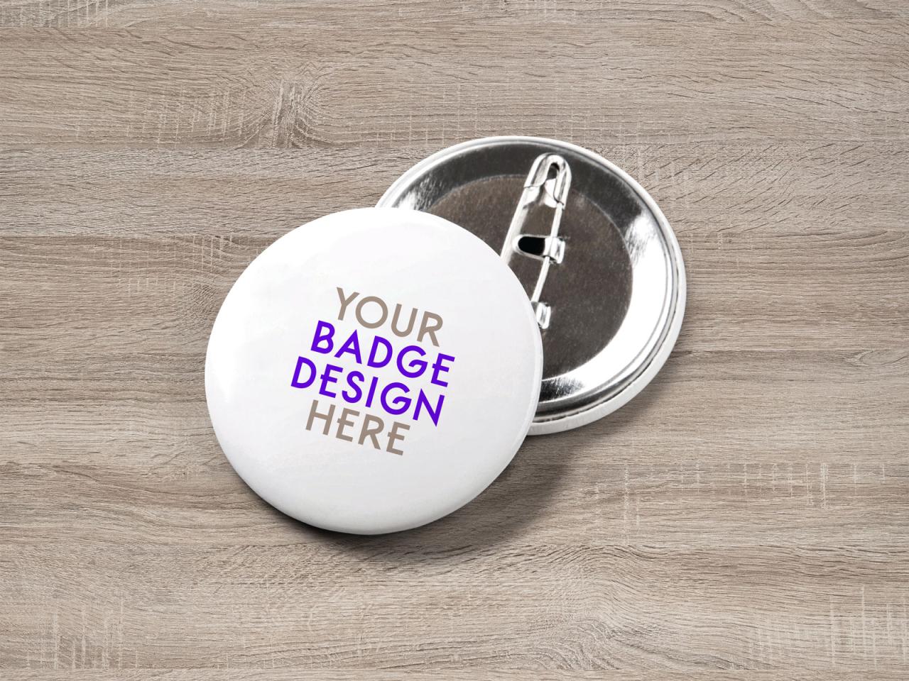 Button Badge Mockup