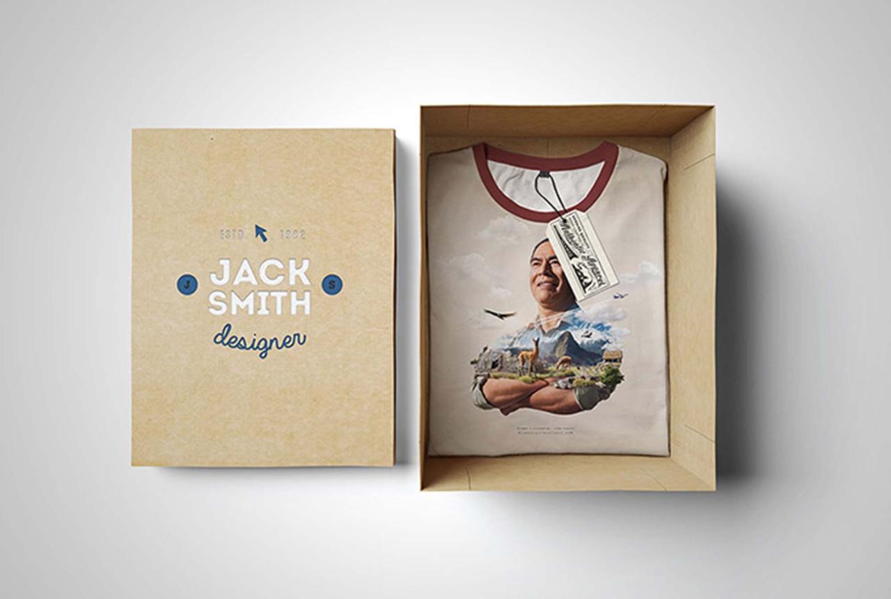 T Shirt Box Mockup