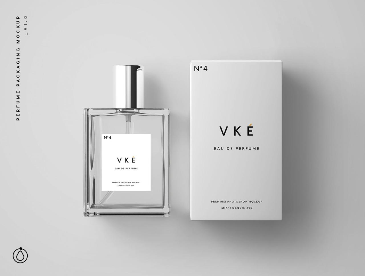 Mockup Perfume Bottle