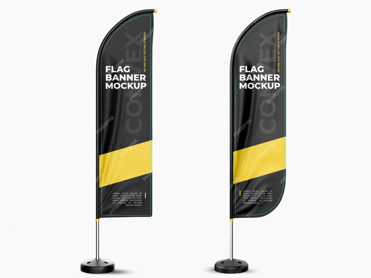 Mockup Wind Banner