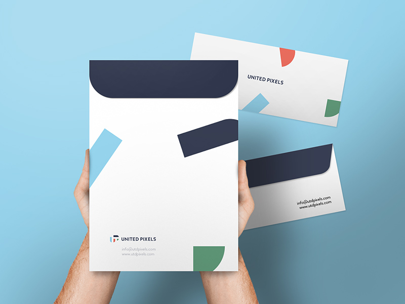 Folder Flat Envelope Envelope Mockup Psd