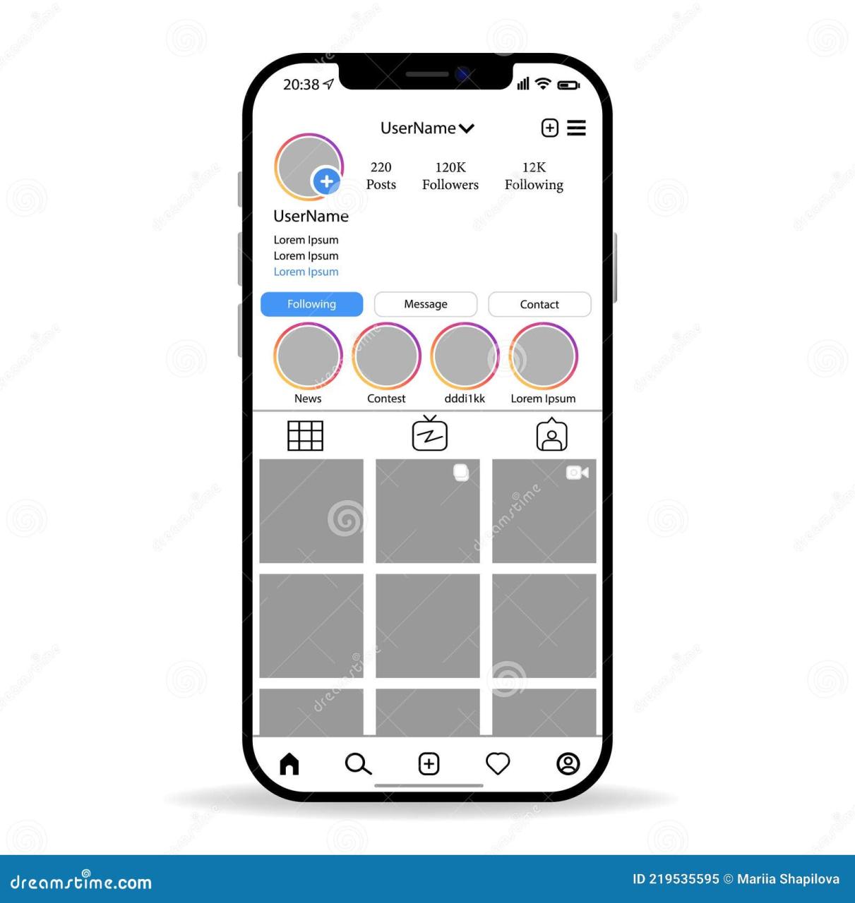 Instagram Account Mockup