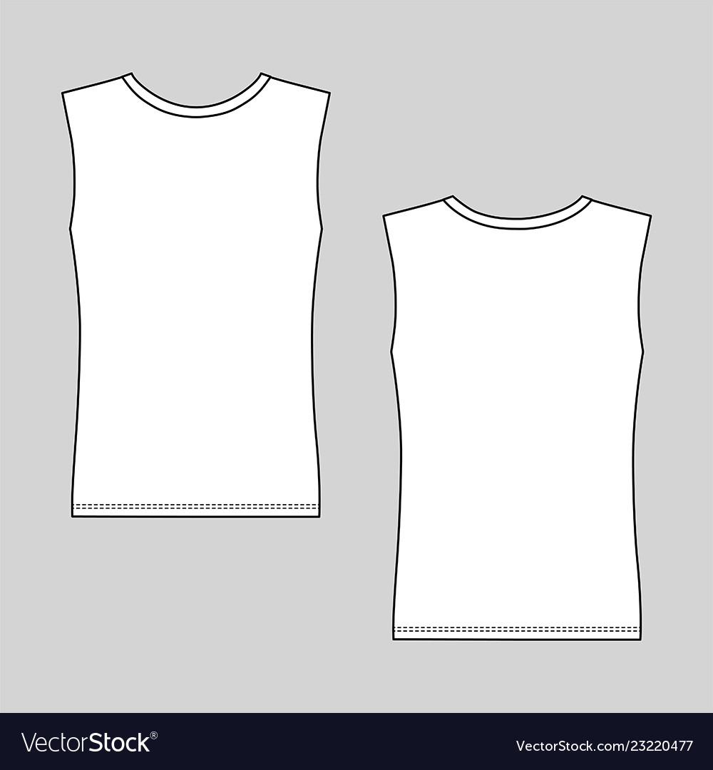 Sleeveless Shirt Template