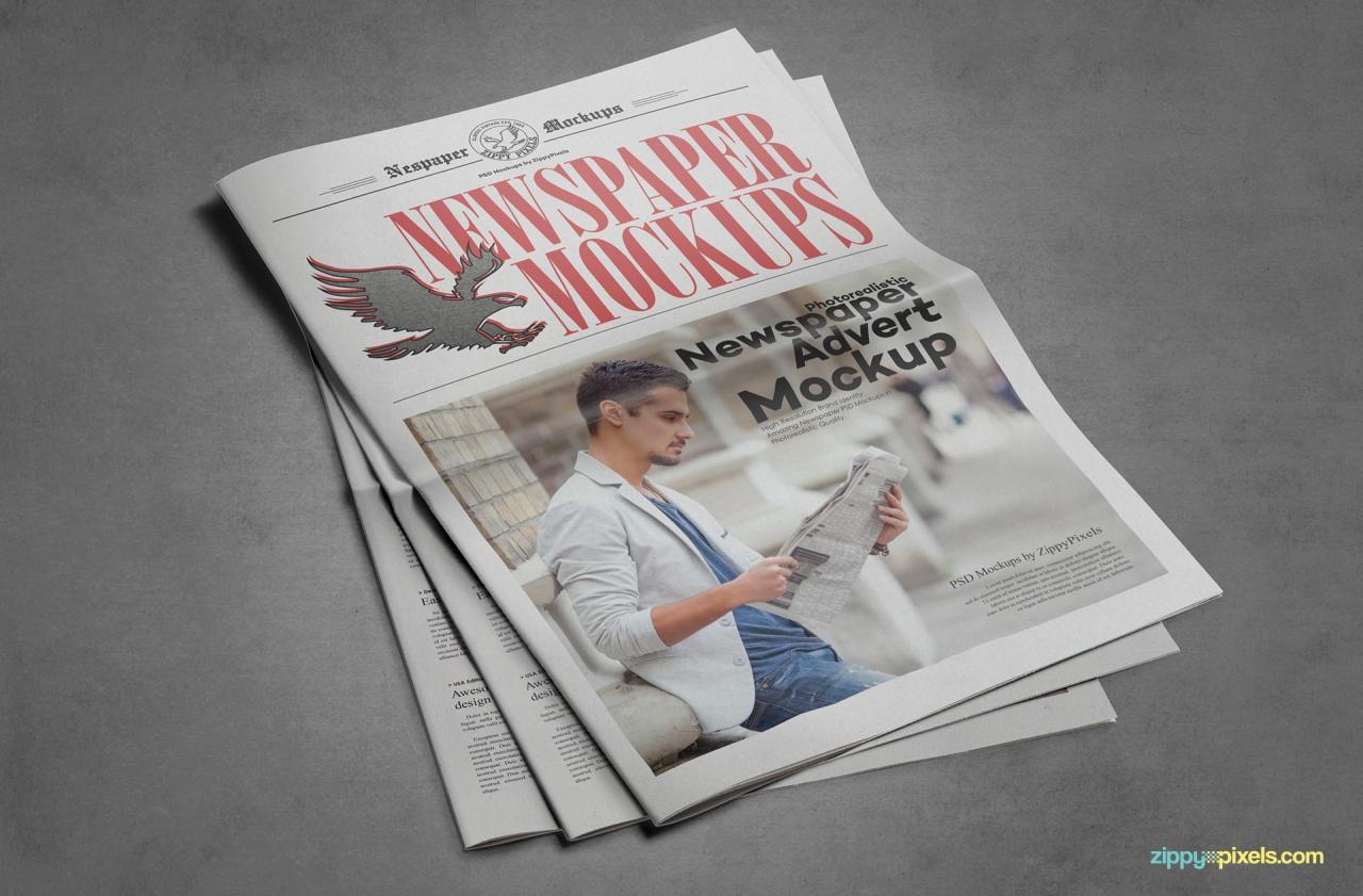 Newspaper Mock Up