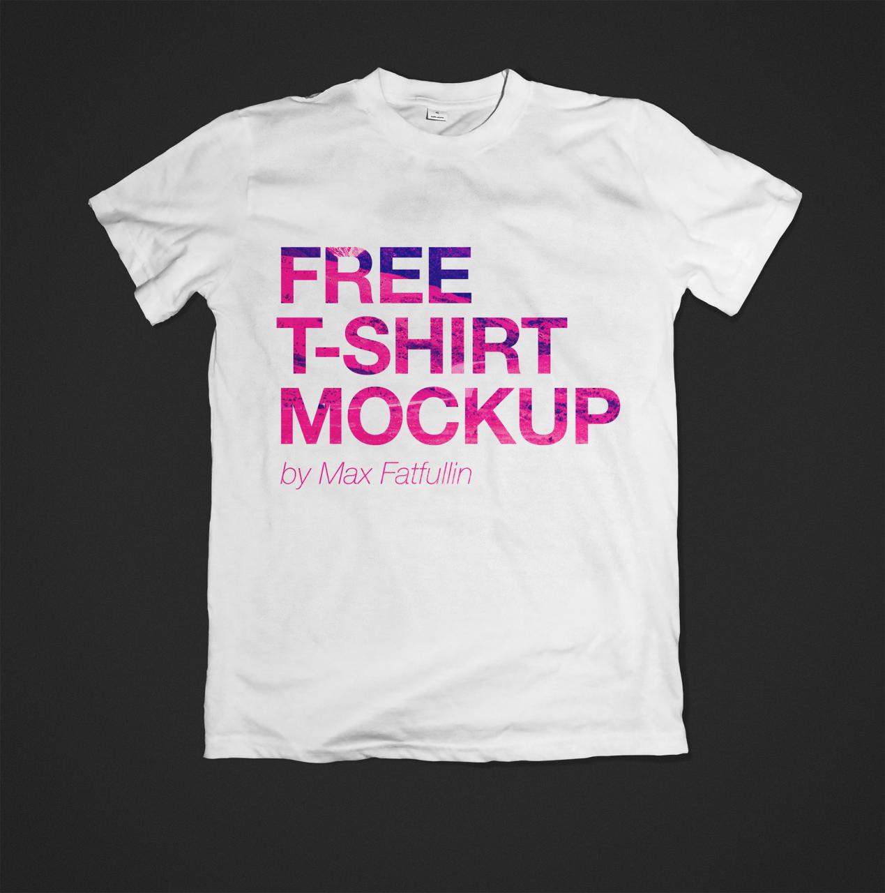 T-shirt Mockup With Model Free