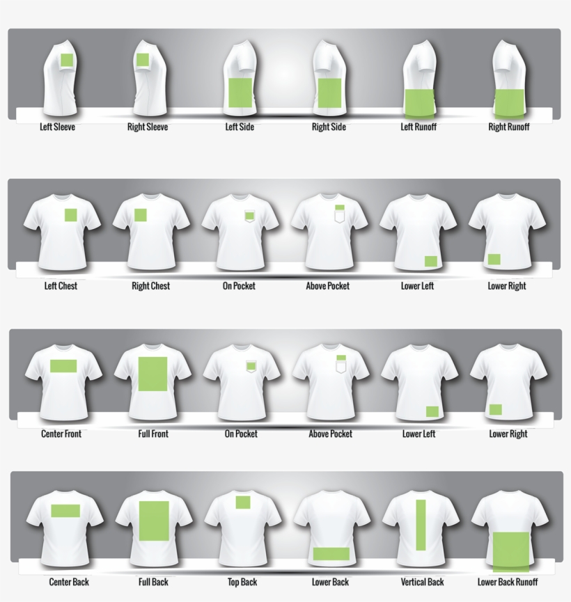 T Shirt Design Template Size