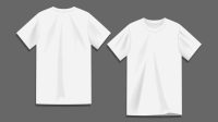 White White T Shirt Template Back