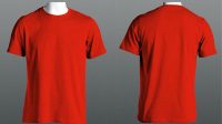 T Shirt Mockup Red