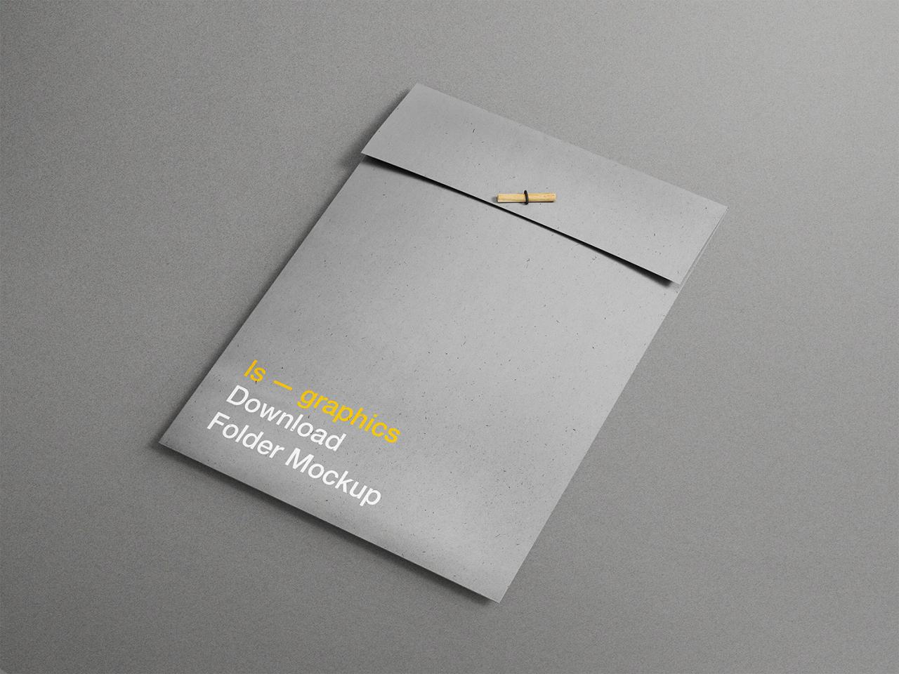 Folder Folder Foil Mockup