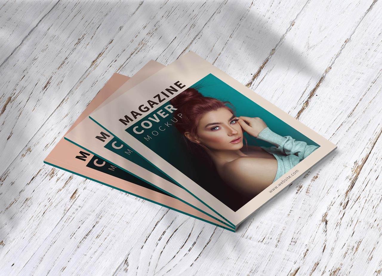 Magazine Cover Mockup Psd