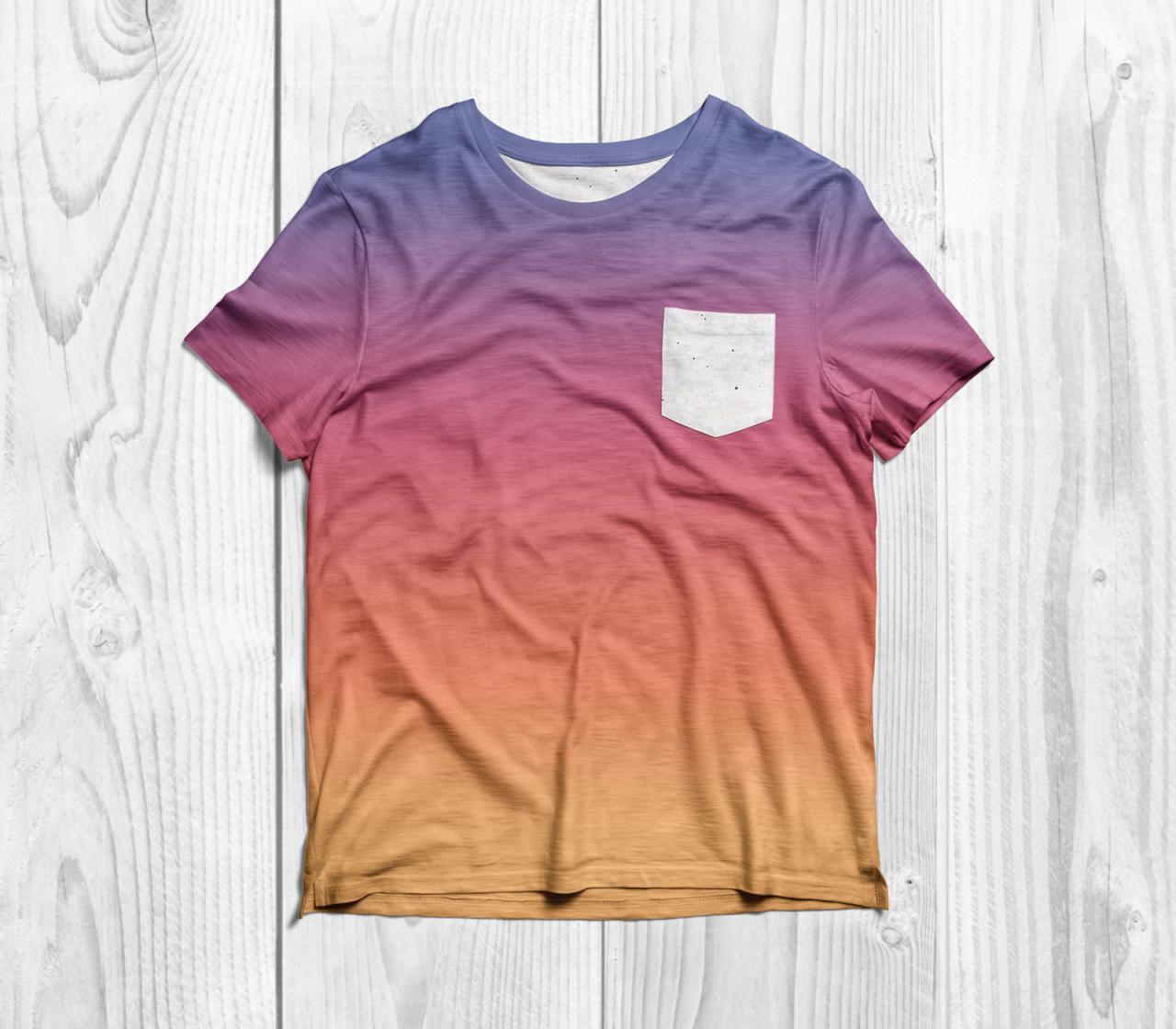 T Shirt With Pocket Mockup Free