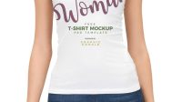 Woman T Shirt Mockup Free Download