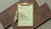 Menu Mockup Free