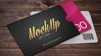 Gift Business Card Mockup Free