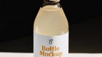 Glass Bottle Mockup Free