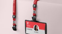 Landscape Id Badge Mockup