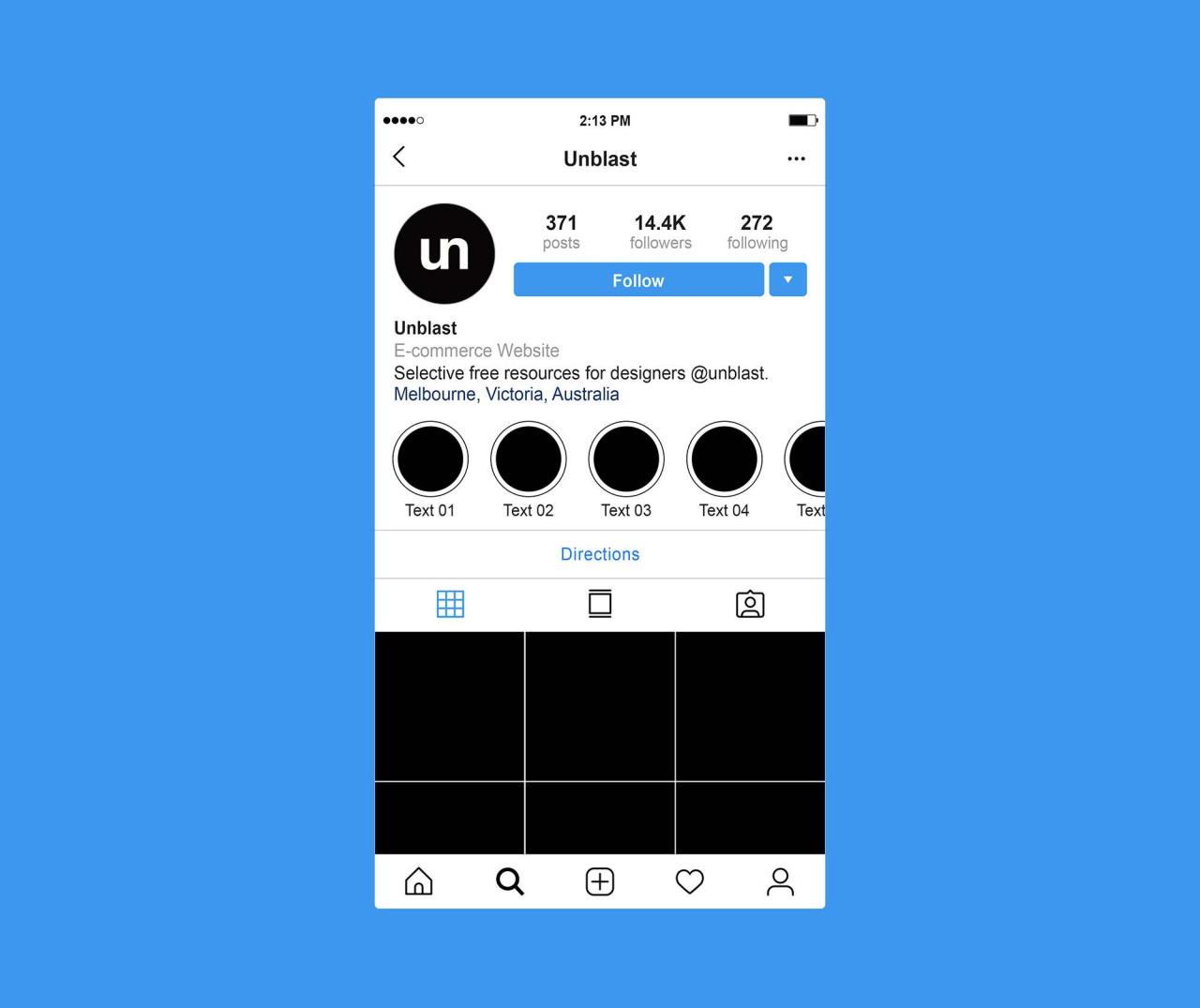 Instagram Profile Mock Up