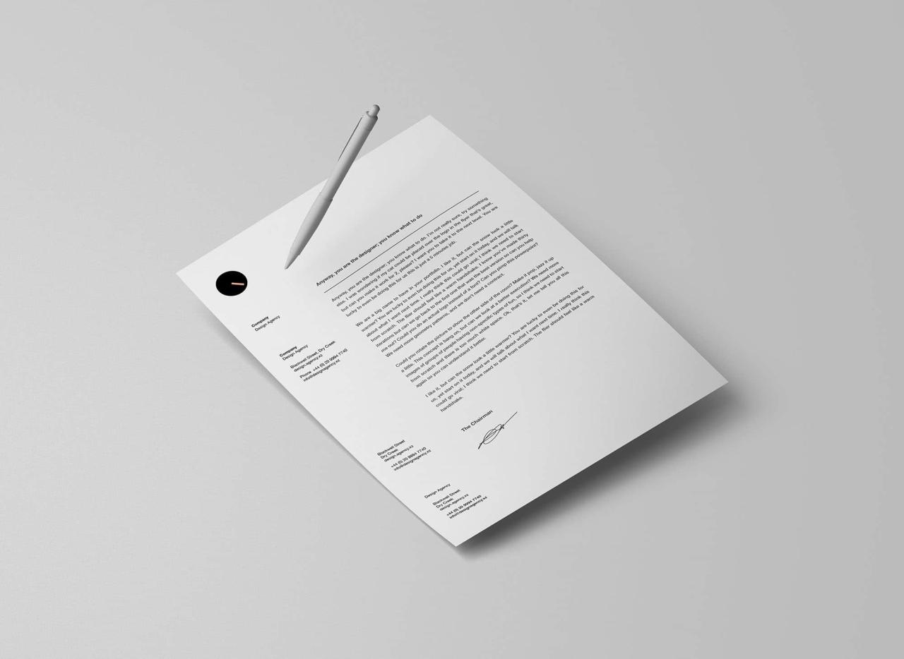 Mockup Letterhead