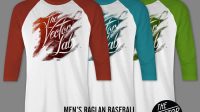 Template Raglan T Shirt Mockup Psd Free