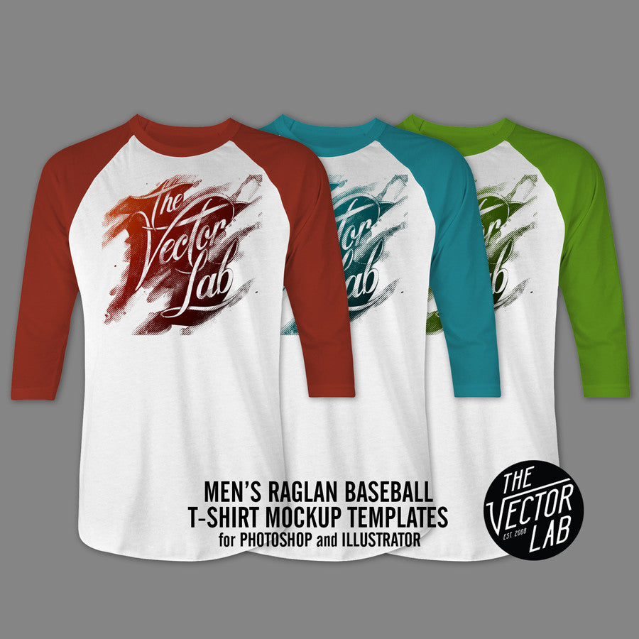 Template Raglan T Shirt Mockup Psd Free