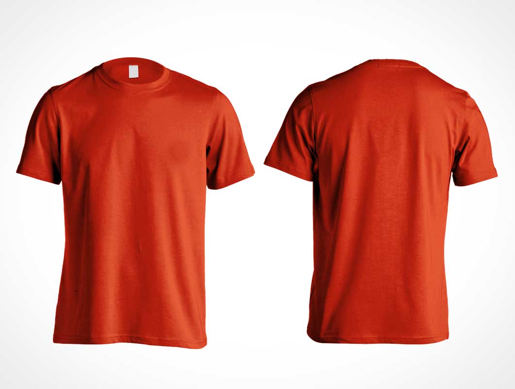 T-shirt Mockup Front And Back Template
