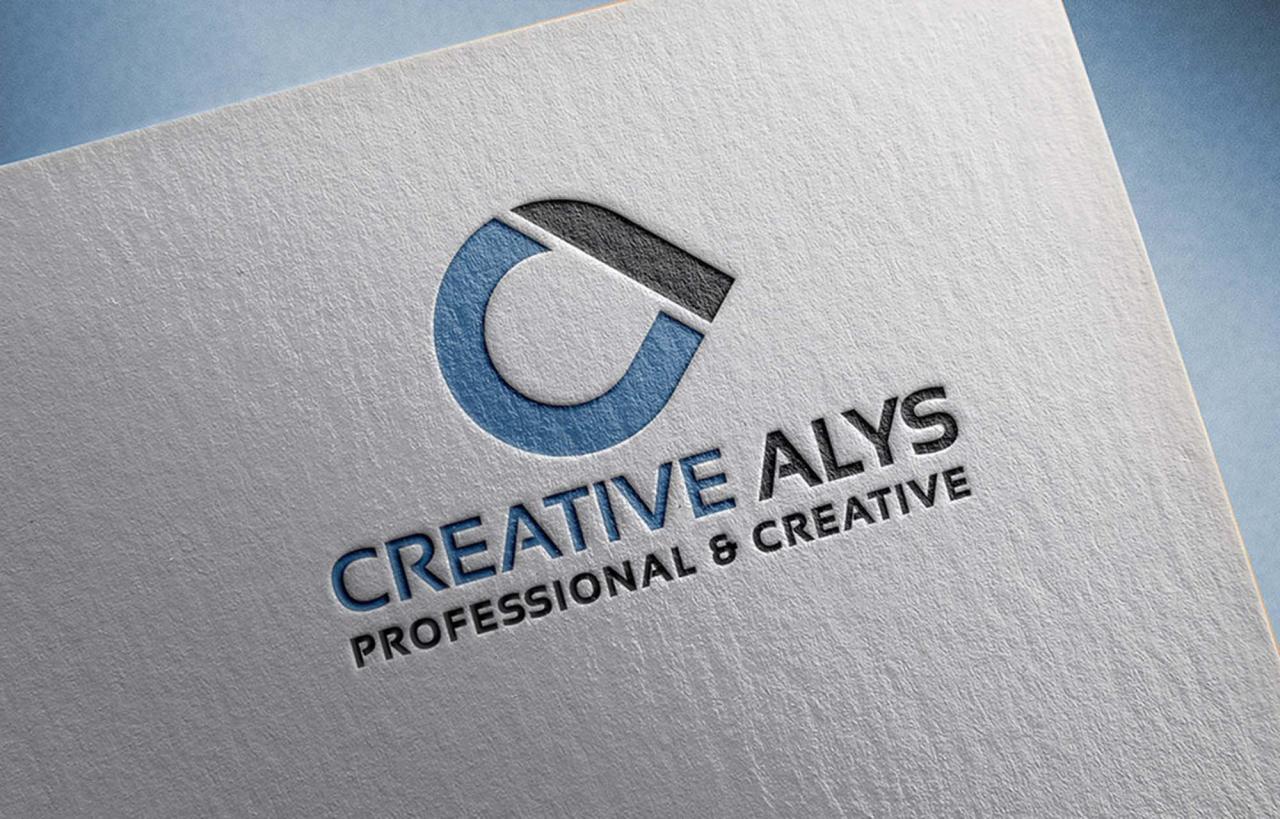 Logo On Paper Mockup