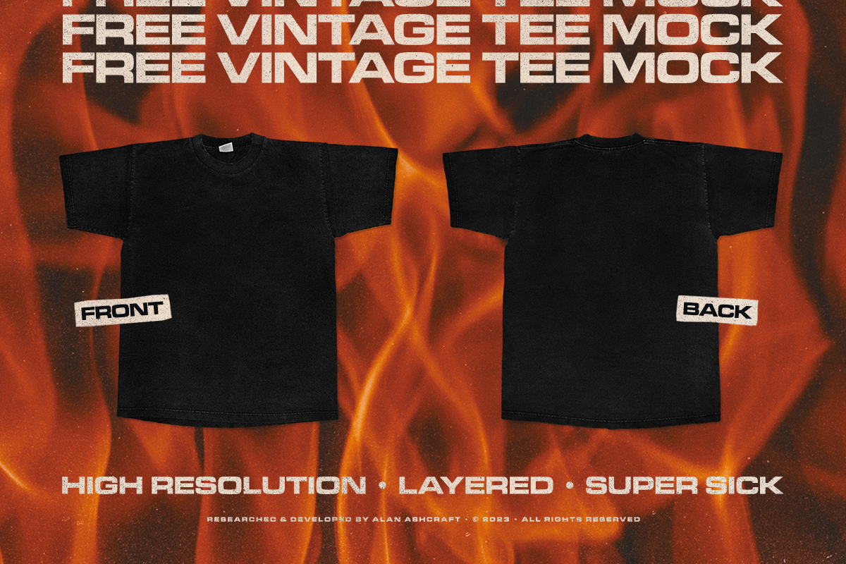 Vintage Tee Psd