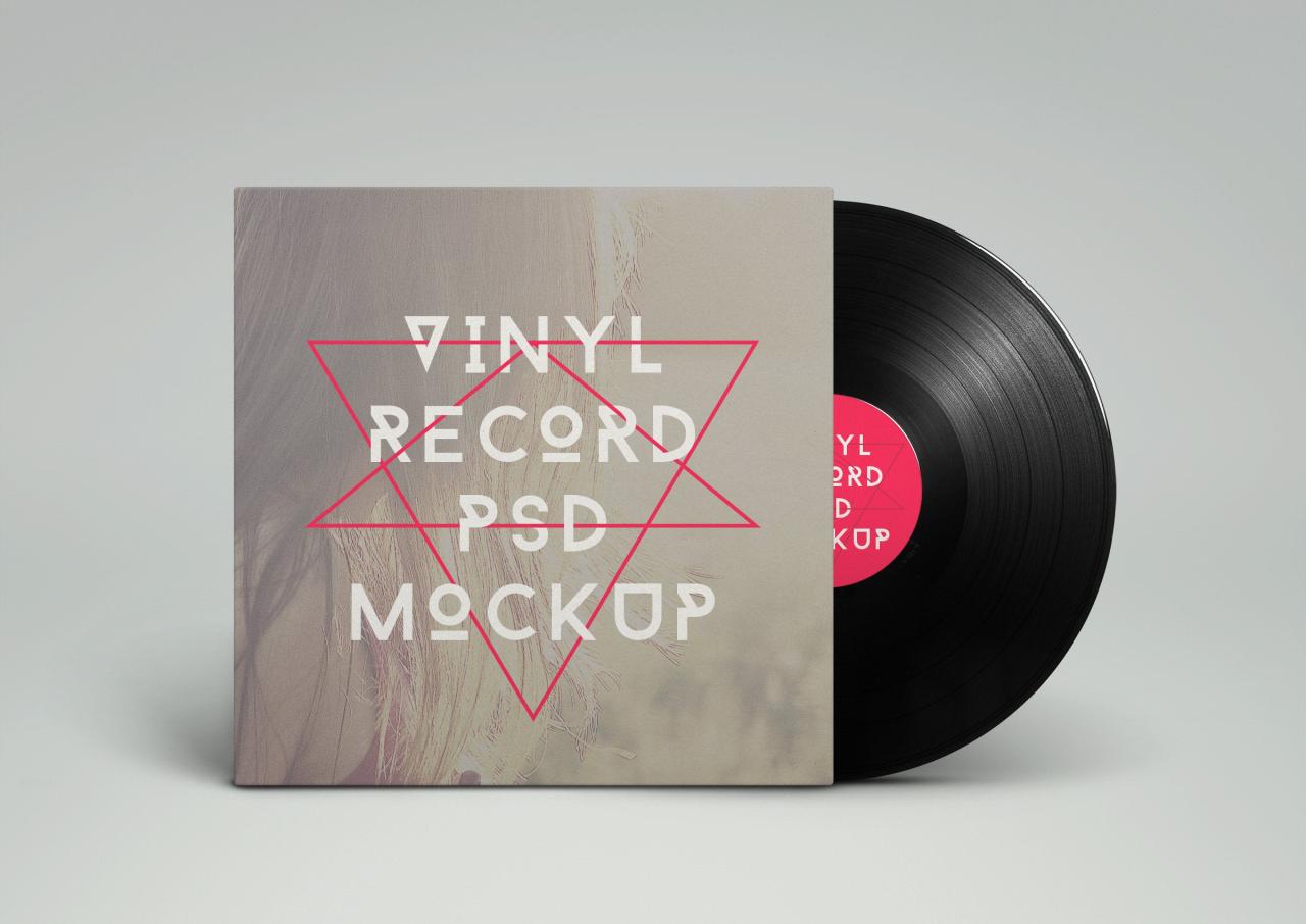 Vinyl Mockup Psd