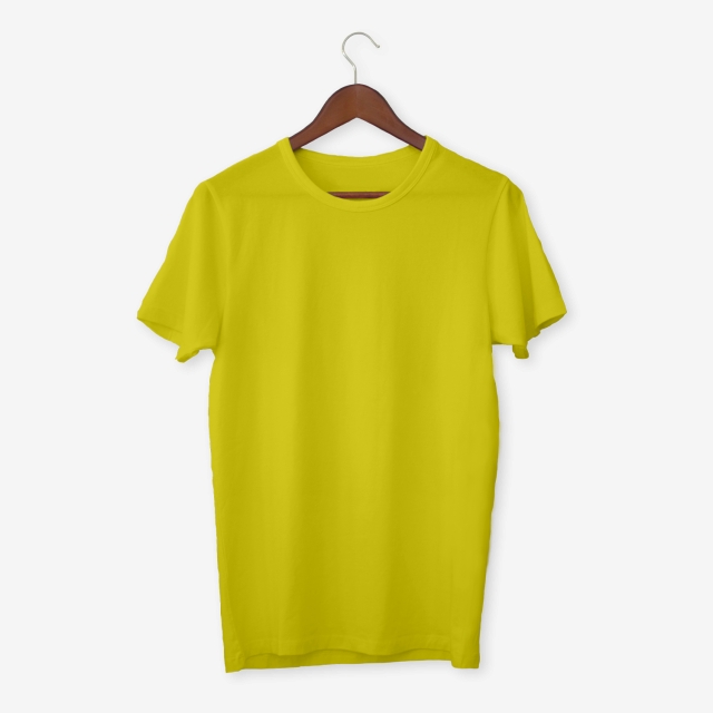 Mockup Yellow T Shirt