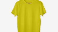 T Shirt Mockup Yellow