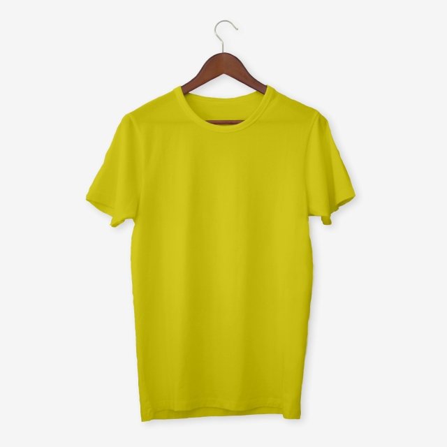 T Shirt Mockup Yellow