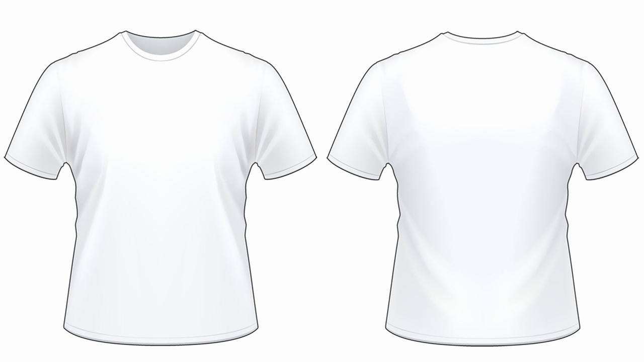 White T Shirt Photoshop Template