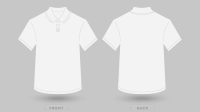 White Polo T Shirt Template