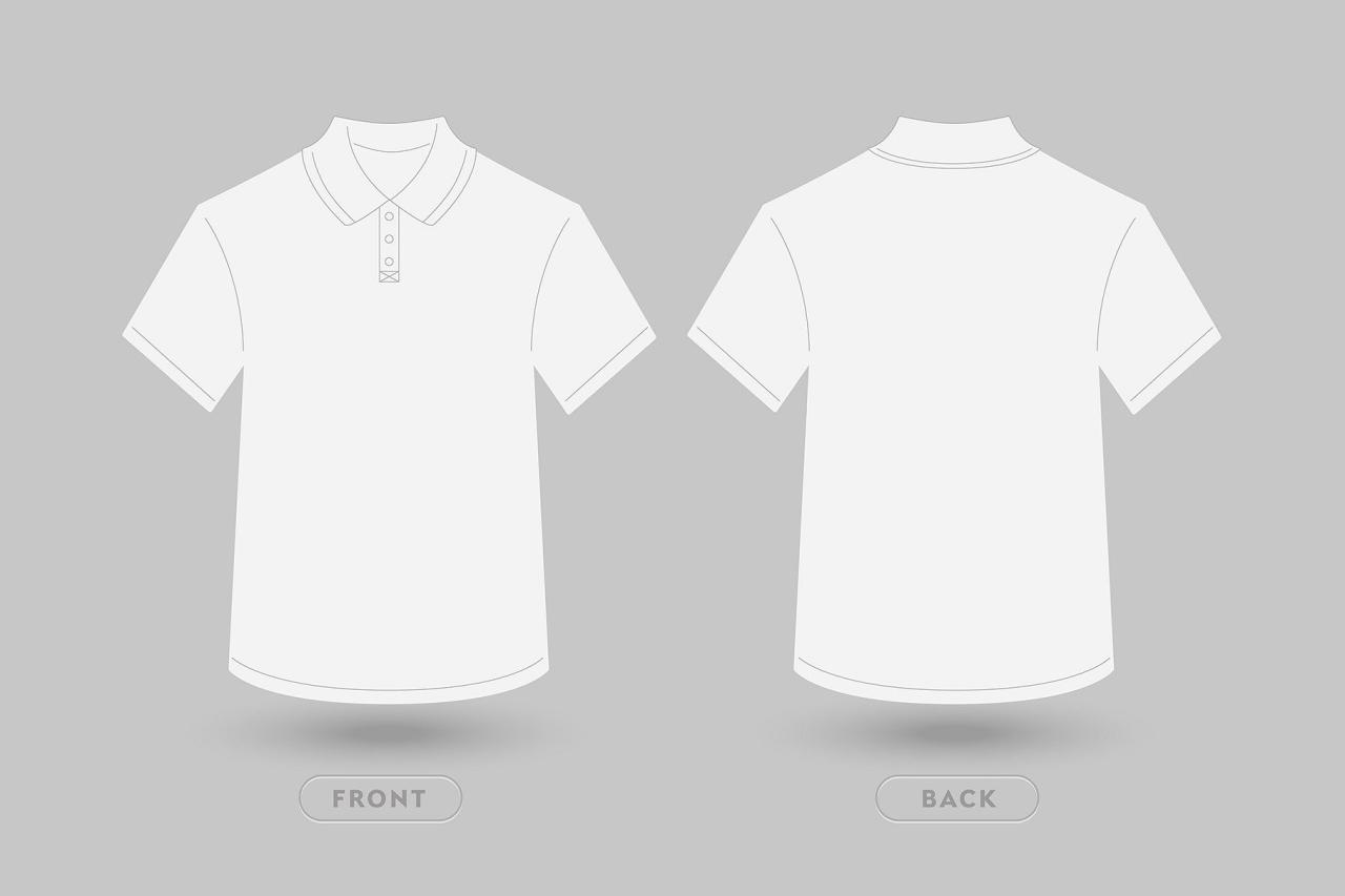 White Polo T Shirt Template