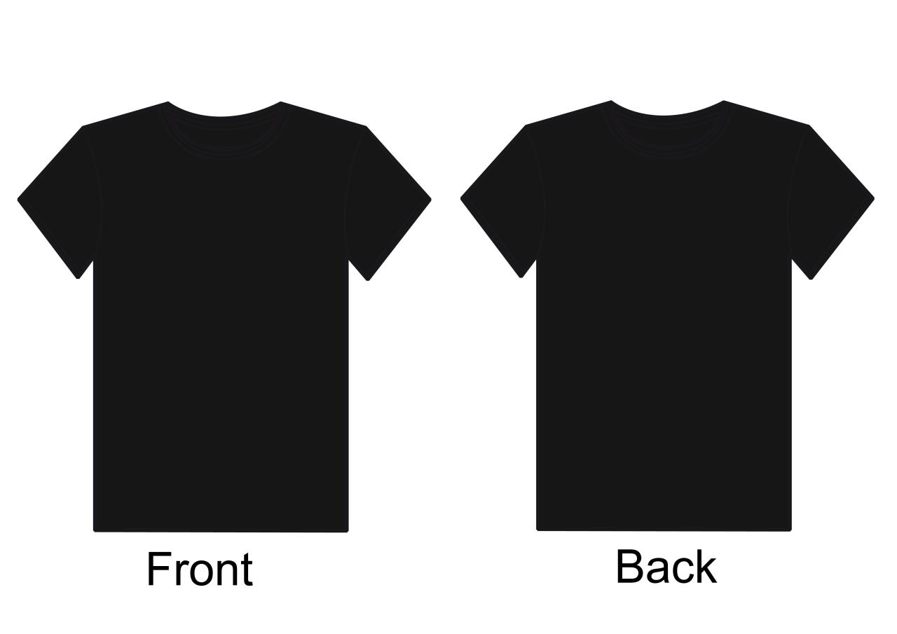 T Shirt Template Photoshop Front And Back