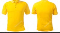 Yellow Collar T Shirt Mockup