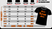 T Shirt Average Price