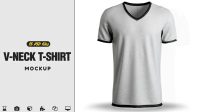 V Neck T Shirt Mockup Free Download