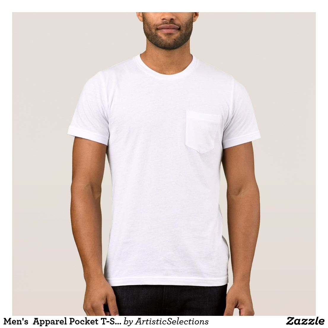 White Pocket Tee Mockup