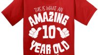 10 Year Old T Shirt Size